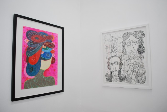 Installation view  Maids Room with Richard Hull and Jose Lerma